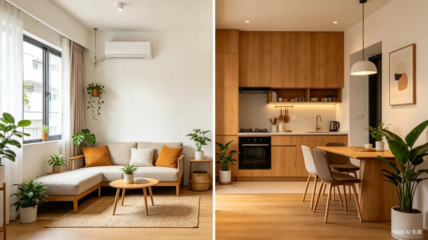 Before & After căn hộ 45m²